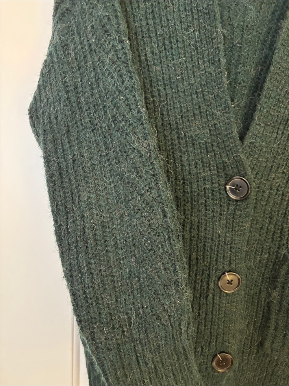 Max Studio Chunky Knit Alpaca Wool Blend Oversized Cardigan Women’s L EUC - Picture 3 of 9